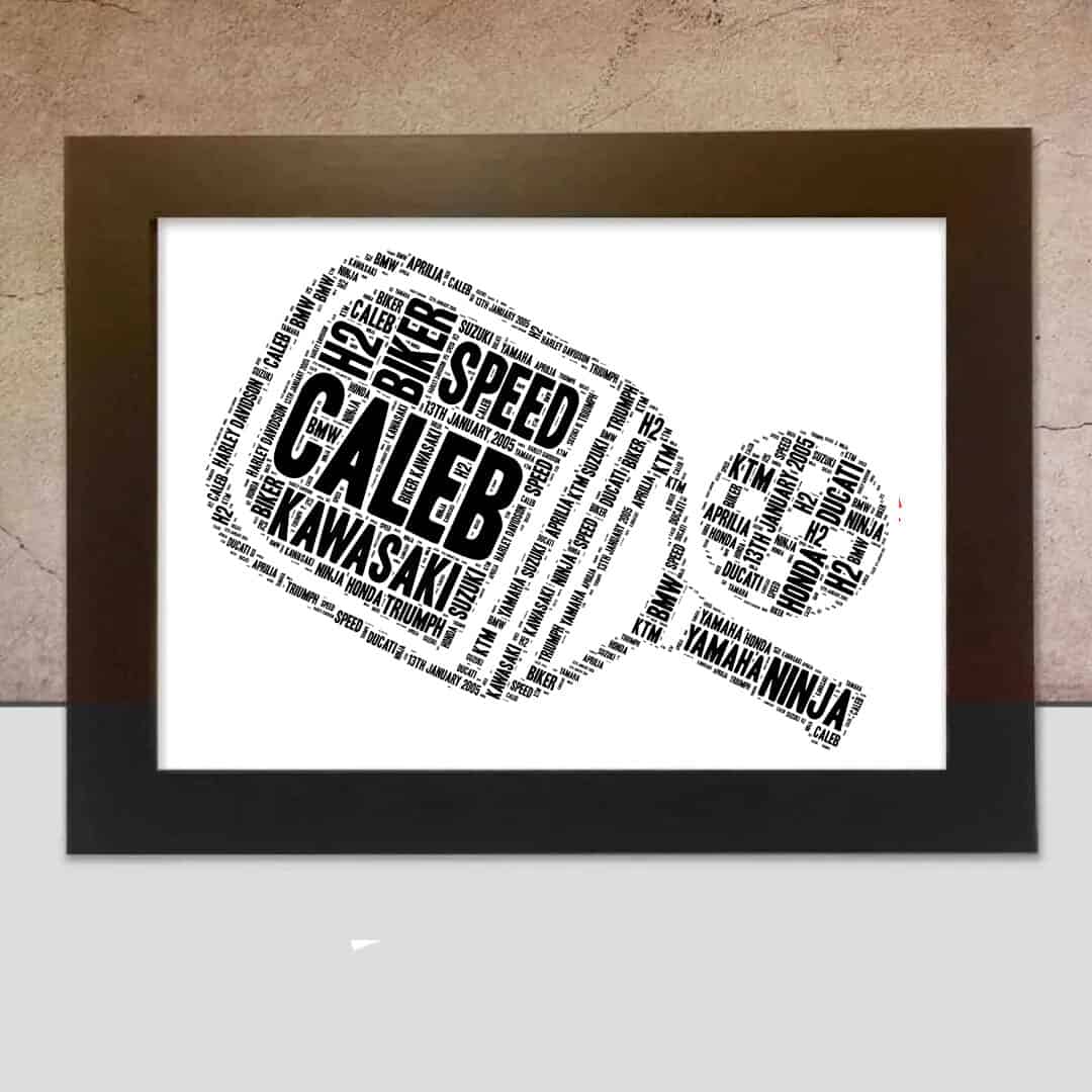 Pickleball Personalised Word Art – Custom Made Print - Image 3